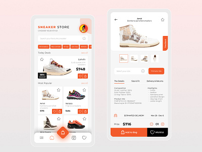 UI Design - Sneaker Store Mobile App