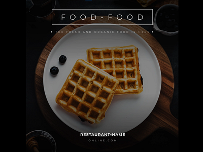 Food social media banner