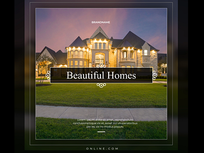 Beautiful Homes animation branding design gif graphic design illustration logo motion graphics ui vector