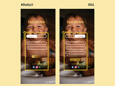 DailyUI Signup Day001 ui