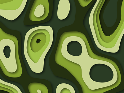 Green theme cutout design.