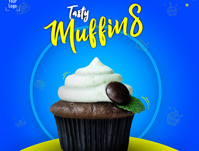 Tasty Muffins (sample post design) branding graphic design