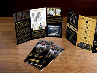 Tri-Fold Brochure Design branding business branding design graphic design illustration tri fold brochure design