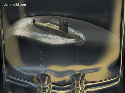 Intravenous Warrior 3d editorial illustration intravenous pharma advertising retouching submarine