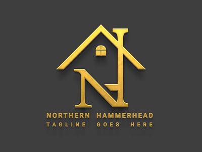 Real Estate -Northern Hammerhead Lettermark Logo Design branding logo corporate creative lettermark logo logo professional real estate logo