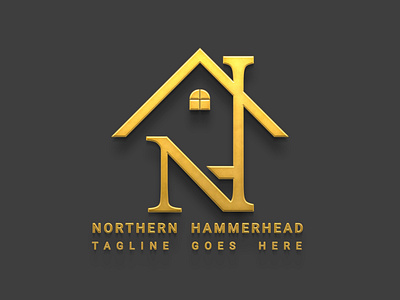 Real Estate -Northern Hammerhead Lettermark Logo Design