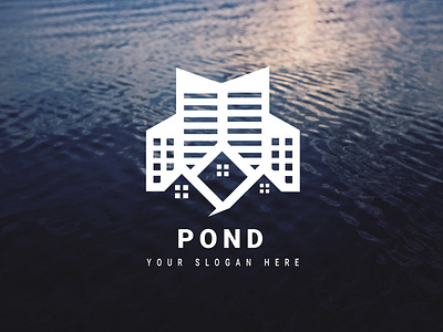 REAL  ESTATE  -POND- LOGO DESIGN