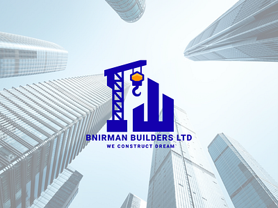 REAL ESTATE -BNIRMAN BUILDERS LOGO DESIGN branding branding logo corporate creative design logo professional real estate logo