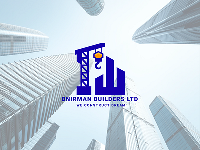 REAL ESTATE -BNIRMAN BUILDERS LOGO DESIGN