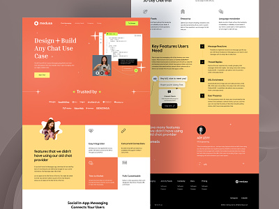 Medusa_Saas landing page