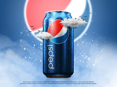 Pepsi Advertisement Social Media Post Design adobe photoshop advertising branding creative creativity designing graphic design manipulation typography