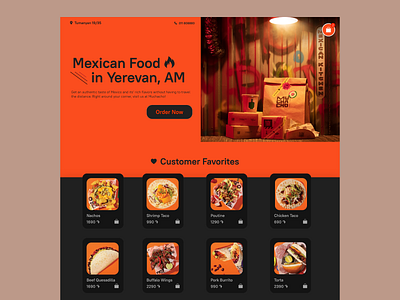 Mexican Restaurant Website branding design food graphic design restaurant ui ux web design webdesign website