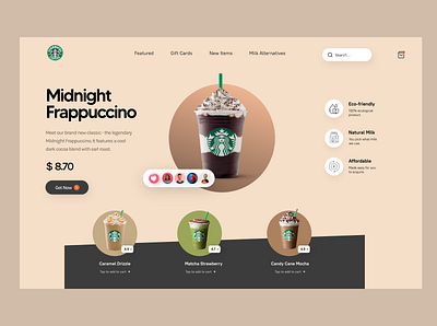 Starbucks Concept app design branding design graphic design starbucks ui ux web design website design