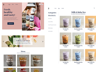 Tea store website concept app design branding design graphic design ui ux web design website design