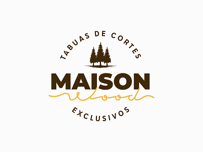 Maison Wood branding design graphic design logo typography vector