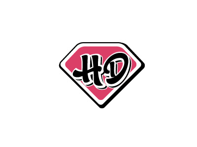 Helene Drage Icon diamond icon logo pink