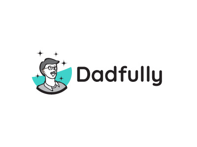 Dadfully character design dad daddy father logo logo design parent parenting