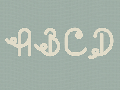 New Font WIP circle decorative font display font font geometric uppercase