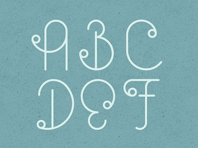 Piglence Light circle decorative font display font font geometric uppercase