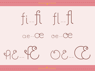 Piglence Light Ligatures