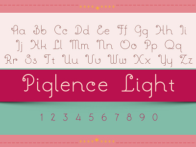 Piglence Light - Coming Soon! circle decorative font font geometric lowercase numeral uppercase