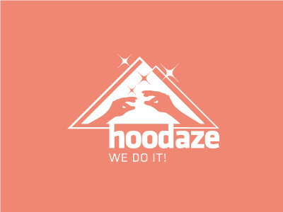 Hoodaze Logo creative hands logo logo design magic triangle