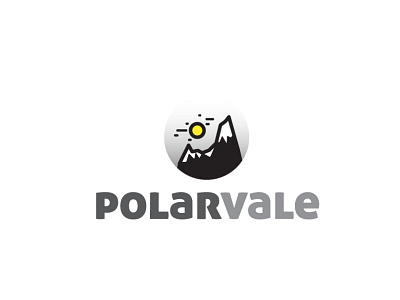 Polar Vale illustrative logo logo logo design mountain