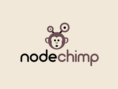 Node Chimp character chimp logo logo design monkey
