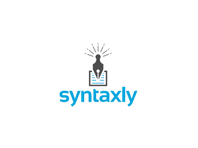Syntaxly logo logodesign pen syntax