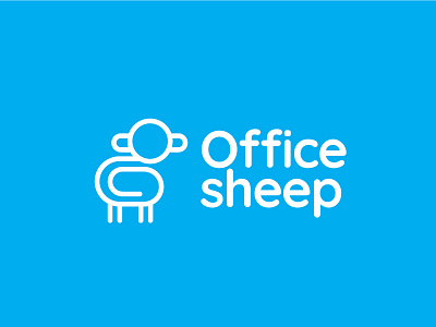 Office Sheep animal logo logo design office sheep
