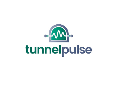 Tunnel Pulse logo logo design pulse tunnel
