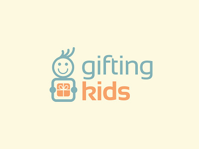Gifting Kids gift kids logo logo design