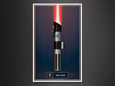 Lightsabre Poster 2 darth illustration light poster sabre space star vader wars