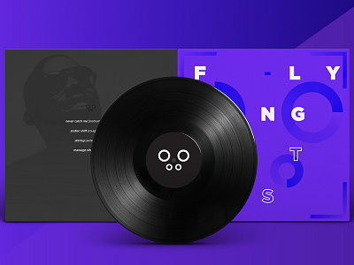 Flying Lotus album artwork displaced flying lotus purple record records typography vinyl warp