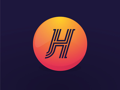 New Personal Ident gradient henderson ident jonathan line logo mark typography