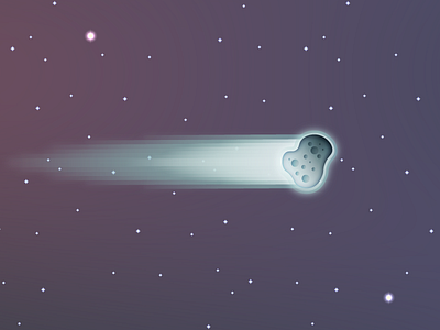 Meteor illustration meteor meteorite space