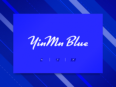 YInMn Blue blue design graphic illustration tinmn typography