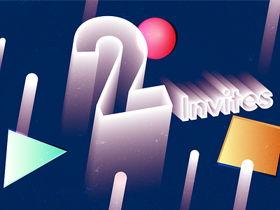 2x dribbble invites available before end of the week! dribbble graphic design illustration invites