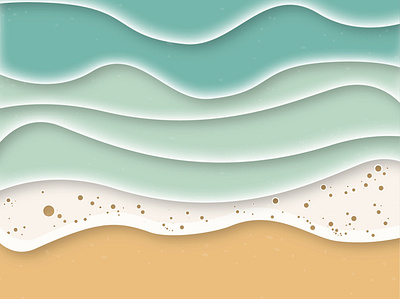 Softwaves beach color design graphic design illustration illustrator nature ocean palette pastel summer turquoise vector waves