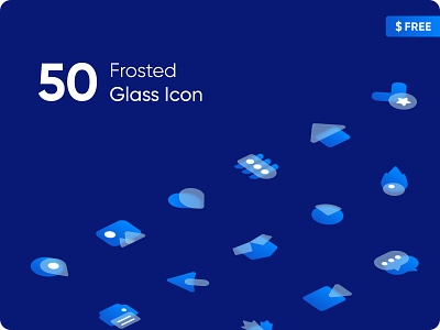 Frosted Glass Icon (Figma Community) clean creative design duotone frosted frosted glass frosted icon icon