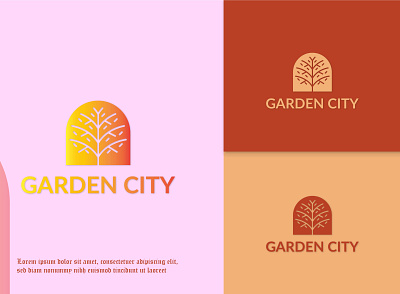 Garden City Logo 3d animation branding graphic design logo motion graphics ui
