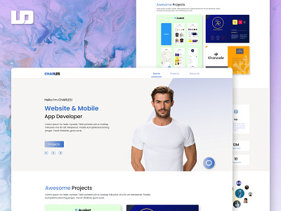 Portfolio Web-Design design landing page modern website portfolio design portfolio website ui ux