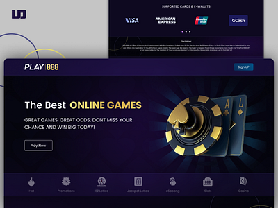 PLAY 888 branding casino casino web design design gambling gambling web design mobile app design modern web design ui ui design ui ux vector web design