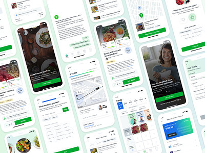 Meal Delivery iOS App app branding design food ios mobile service ui user experience user interface ux