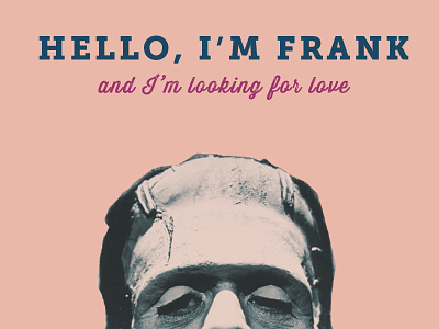 Frank: Looking for Love frankenstein halloween landing page layers photoshop texture typography ui vintage visual design