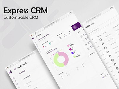 Express CRM app bootstrap branding bussinis crm css dashboard design graphic design html illustration javascript js logo php system ui ux web website