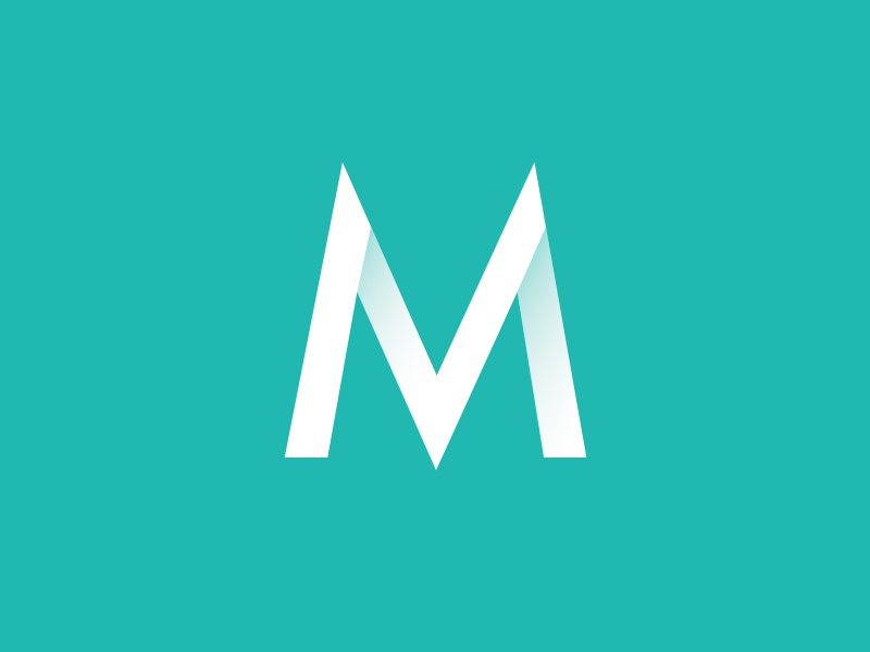 M Logo Emblem by Gideon Caspi on Dribbble