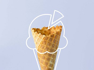 The Scoop | Ice Cream blue branding cone frozen yogurt fun logo gelato graphic design handmade ice cream ice cream cone ice cream logo illustration logo parlor playful scoop the scoop vector waffle