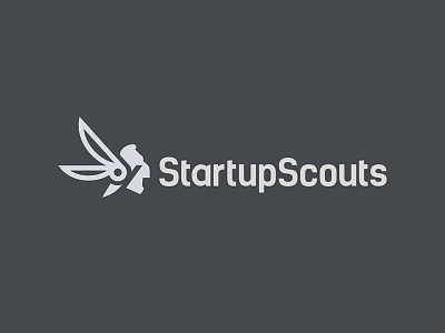 Scouting startup logo concept