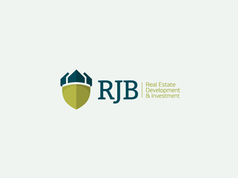 Real Estate & Property invesment logo concept nordic geometric long shadow flat design real estate art direction branding logo design logo concept